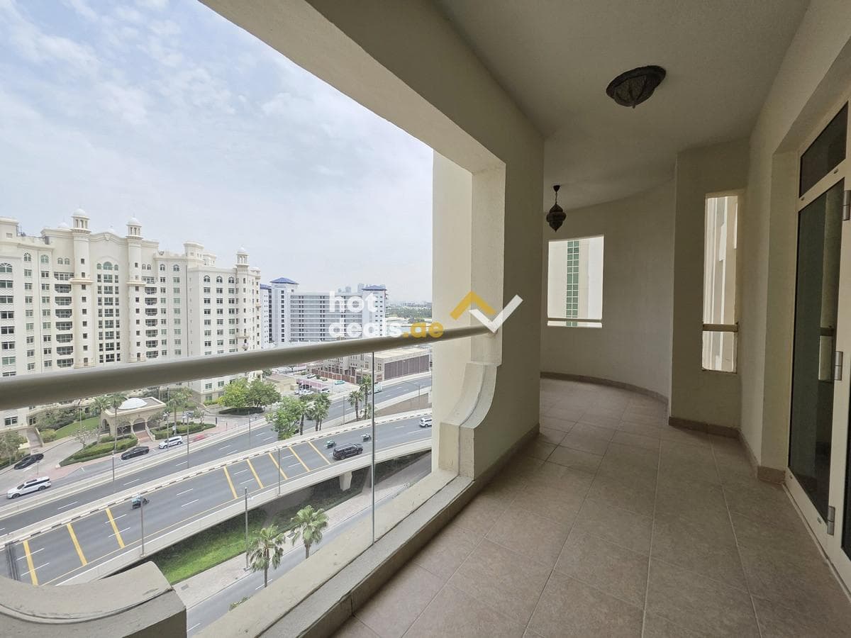 Unfurnished | 2 Bed plus maids | Partial Sea View