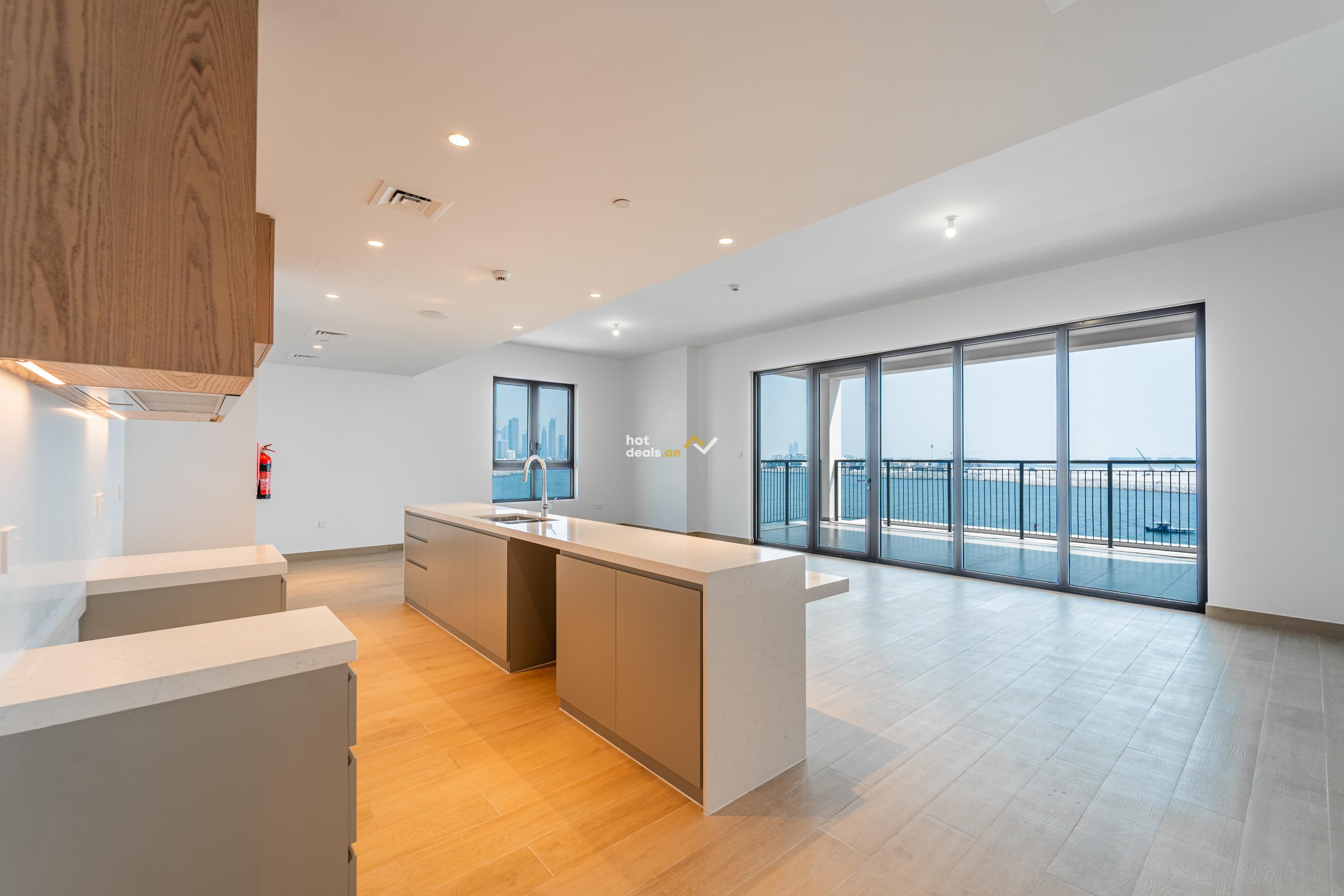 Sea and Burj Khalifa Skyline | Corner Unit